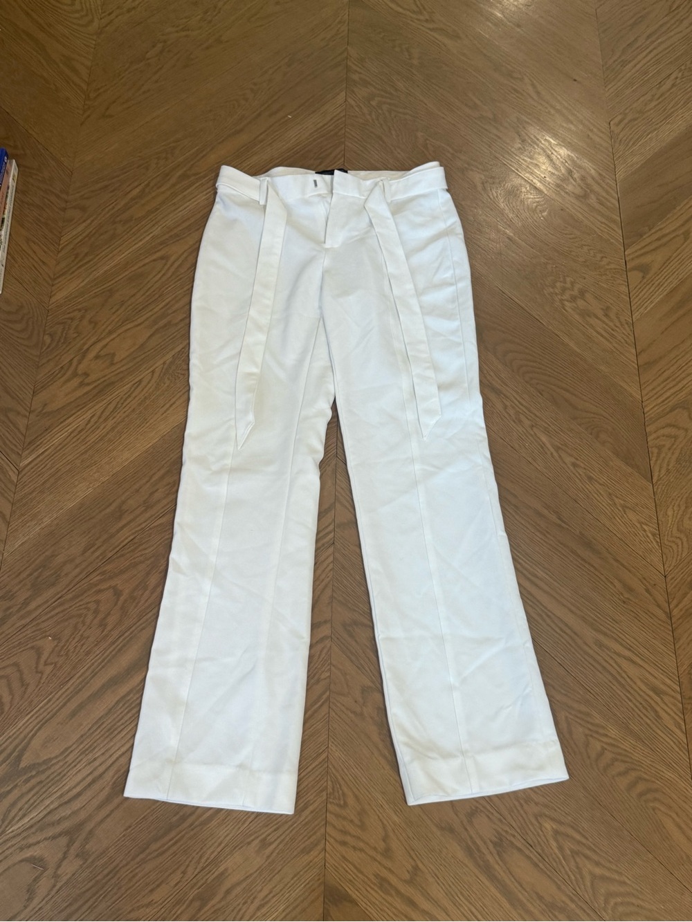 Banana Republic High-Waist Wide-Leg Trousers with Waist Tie